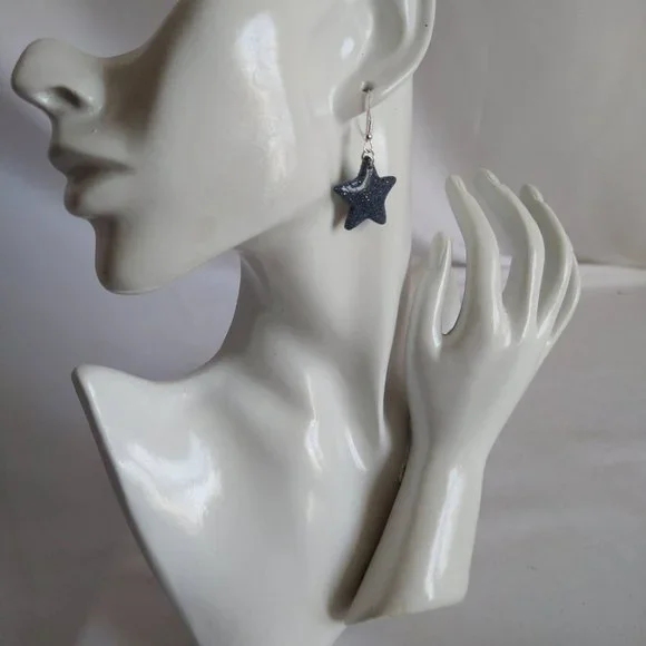 Boucles d’oreilles en argile polymère faites à la main. Handmade polymer clay - Picture 3 of 6